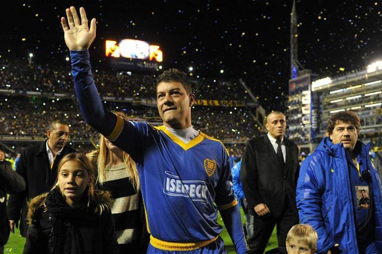 El excentrocampista argentino, Sebastián Battaglia, máximo ganador de títulos en la historia del Boca Juniors.